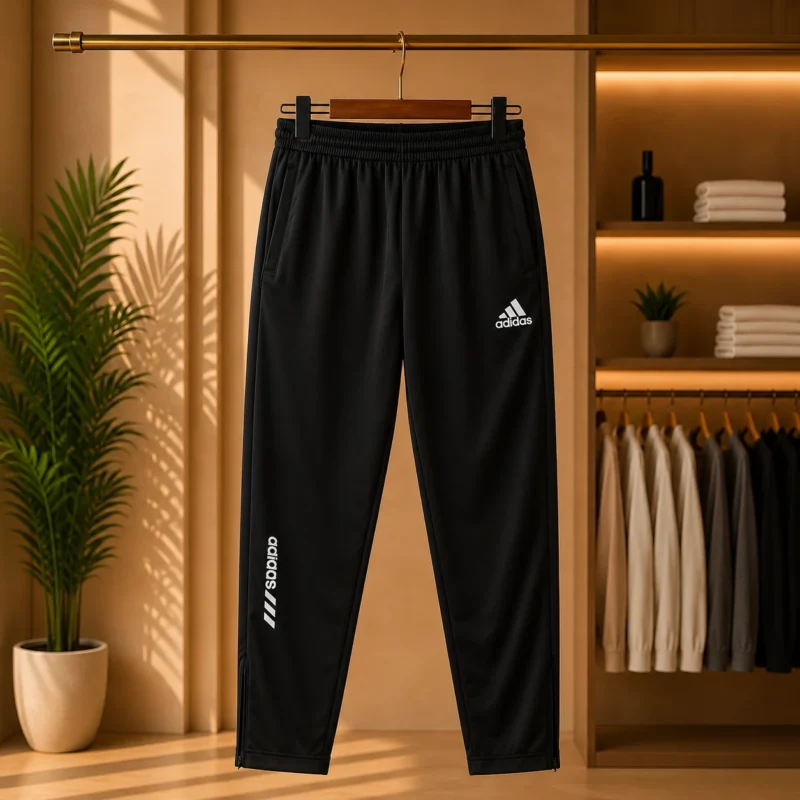 Men’s Black Sports Track Trouser