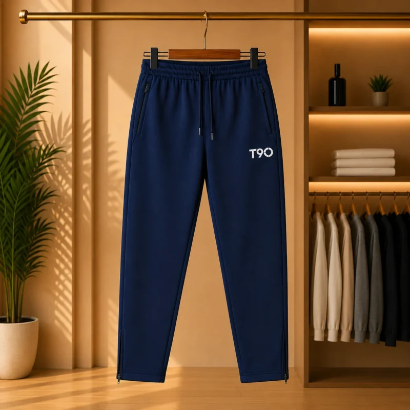 Men’s Navy Blue Tapered Track Trouser