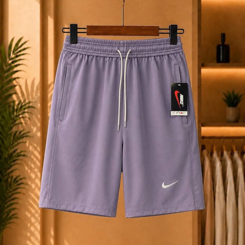 Men's Dusty Lavender Drawstring Casual Shorts