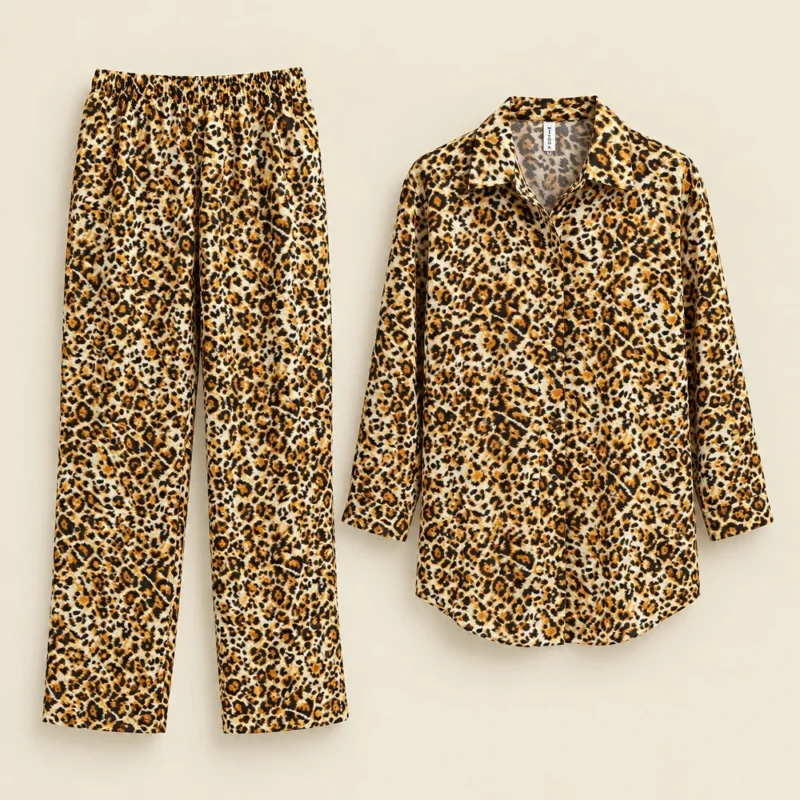Classic Leopard Lounge Set